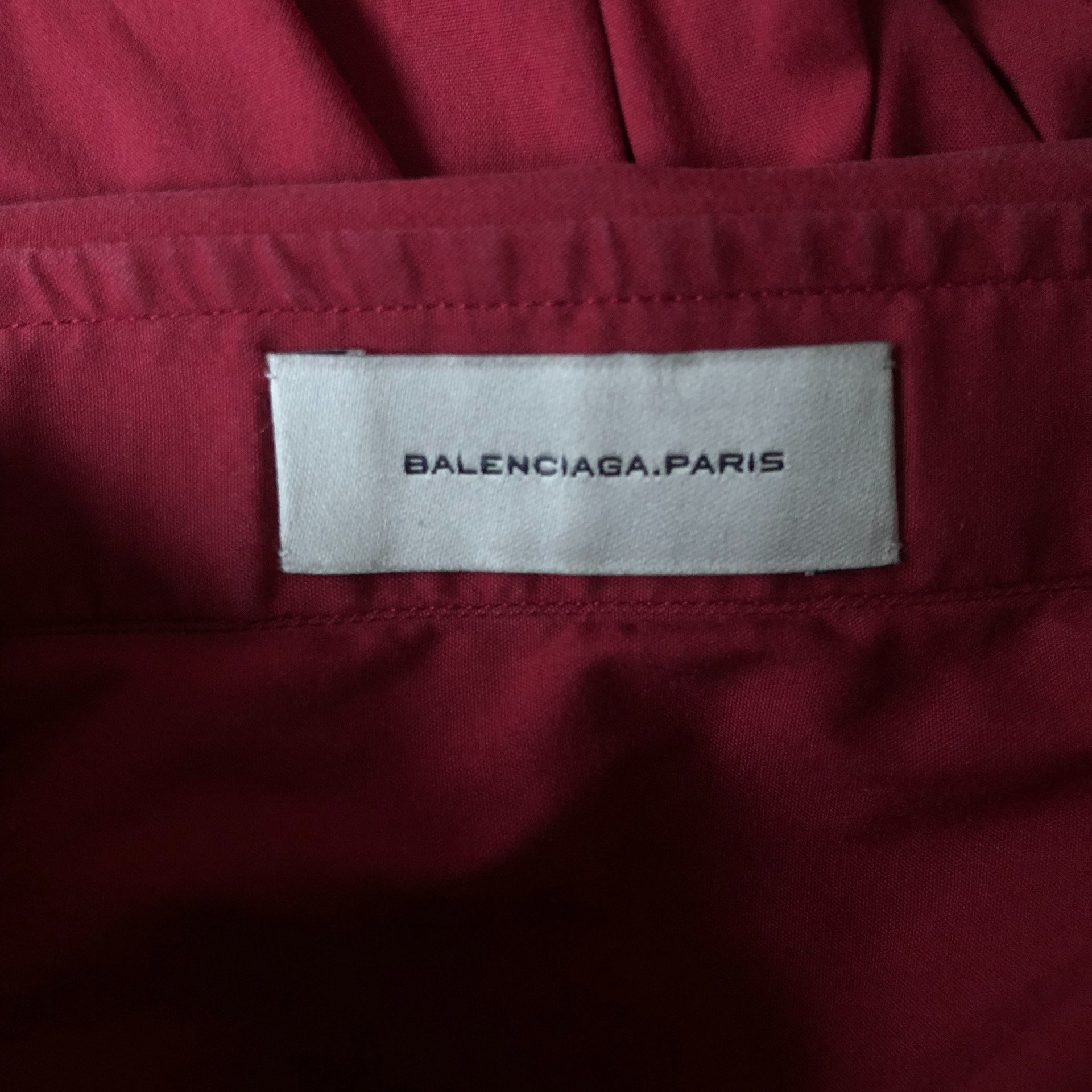 Balenciaga Red Long-Sleeve Shirt — back