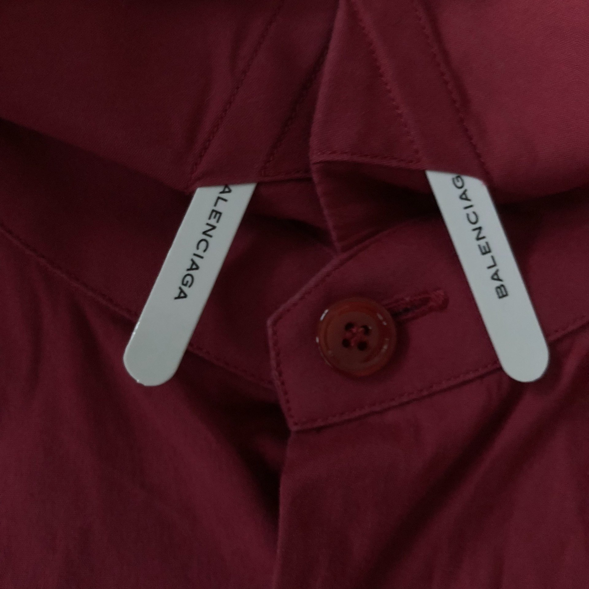 Balenciaga Red Long-Sleeve Shirt — front