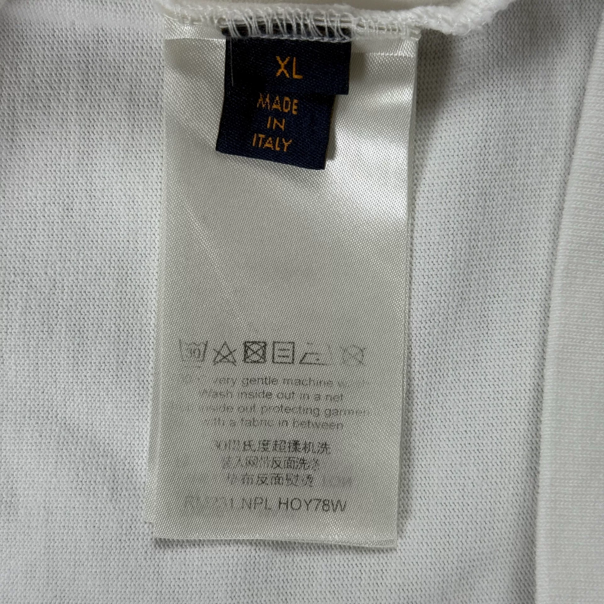 Louis Vuitton White Rainbow Short-Sleeve T-Shirt — back