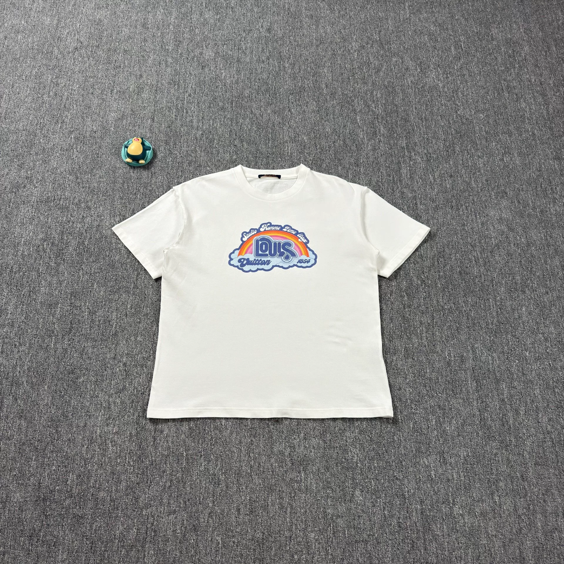 Louis Vuitton White Rainbow Short-Sleeve T-Shirt