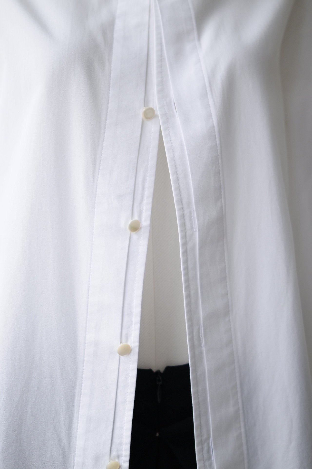 Yohji Yamamoto Noir 10SS Double Collar Cotton Shirt — back