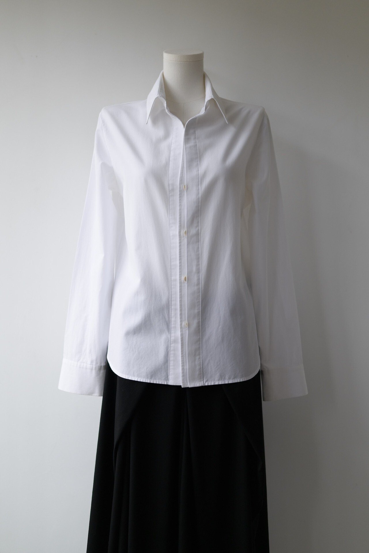 Yohji Yamamoto Noir 10SS Double Collar Cotton Shirt