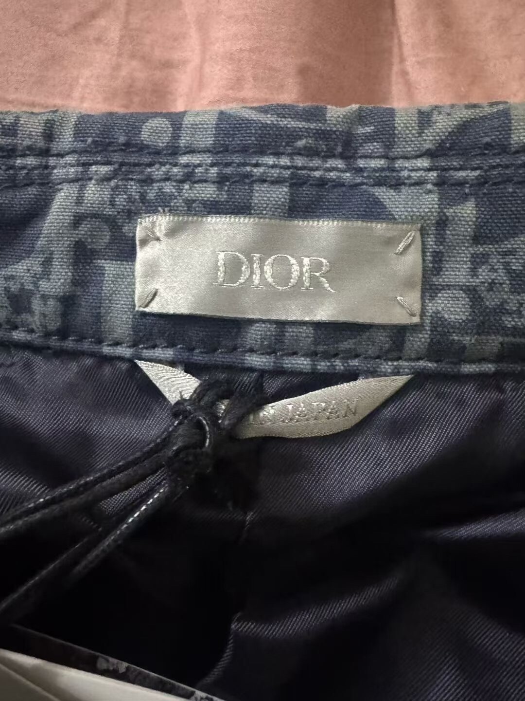 Dior x Tears Kapok Print Denim Jacket — detail