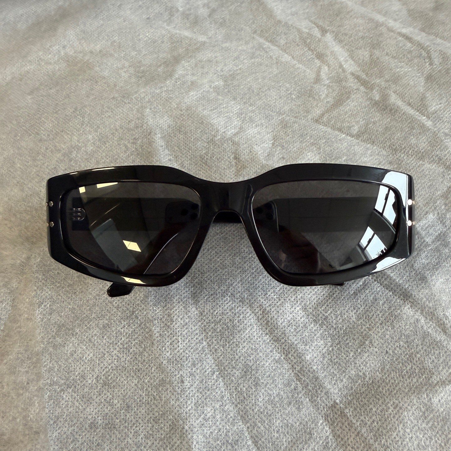 Dior CD Logo Acetate Irregular Sunglasses