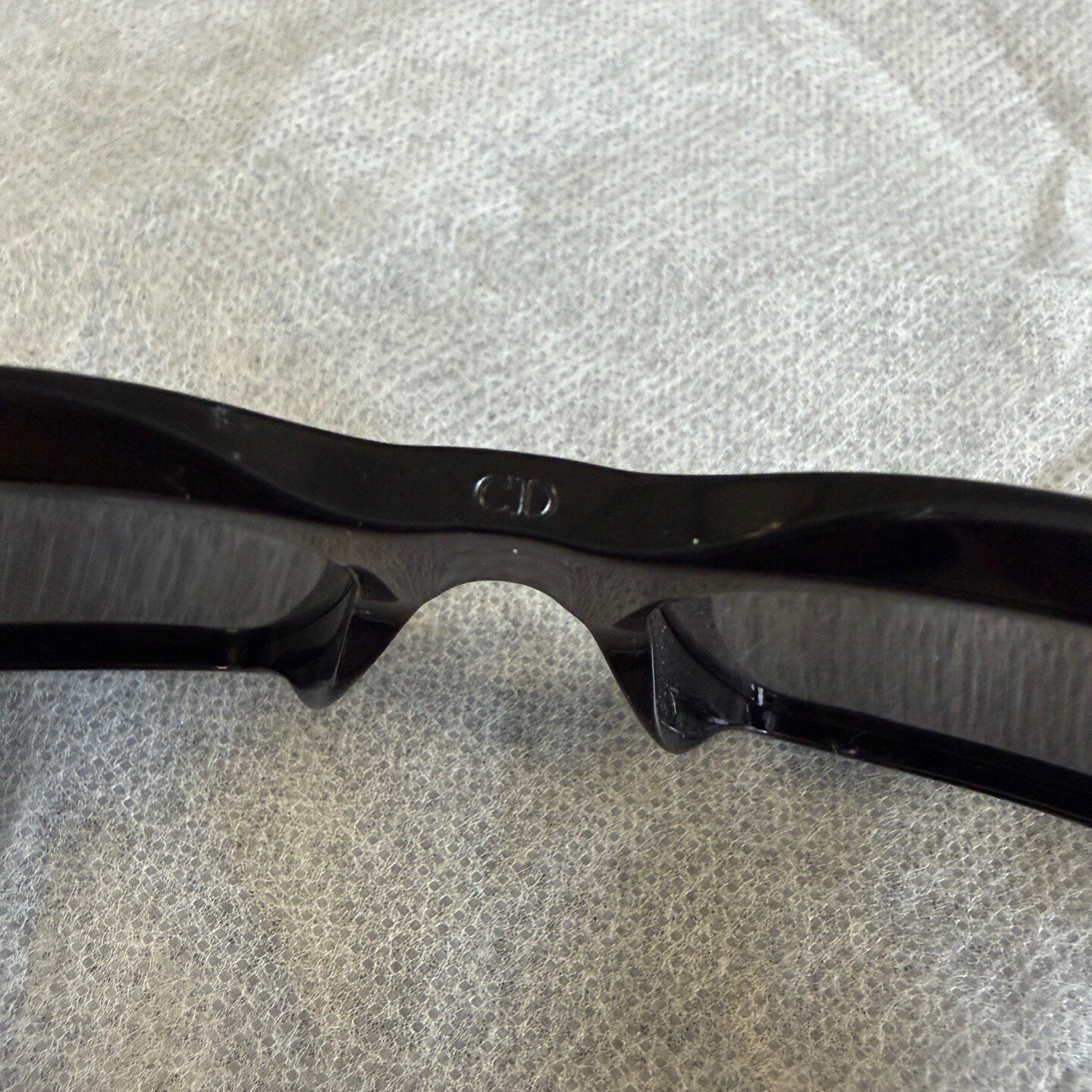 Dior CD Logo Acetate Irregular Sunglasses — back