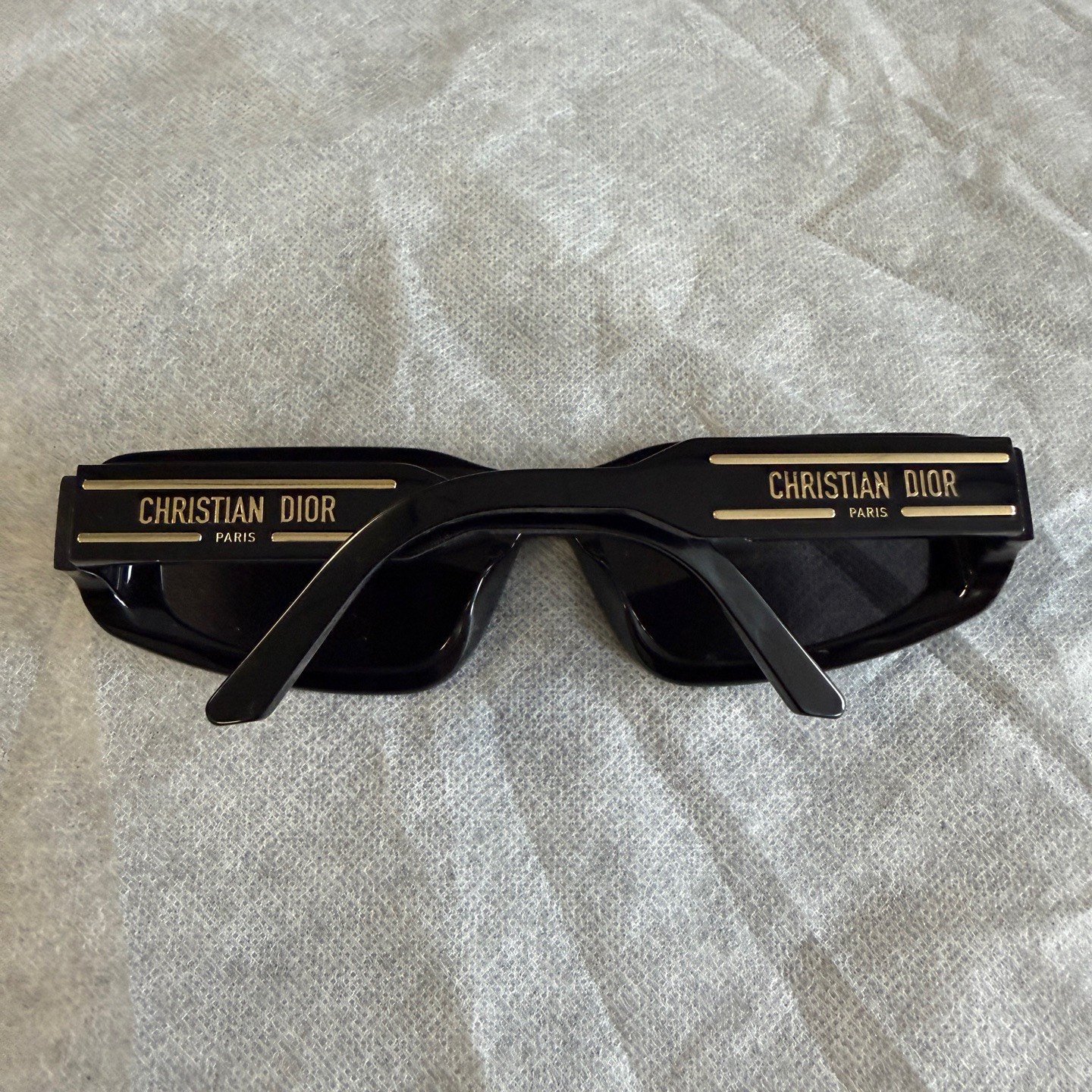 Dior CD Logo Acetate Irregular Sunglasses — front