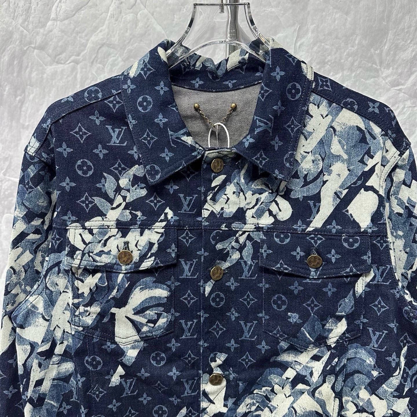 Louis Vuitton SS24 Floral Denim Jacket — front