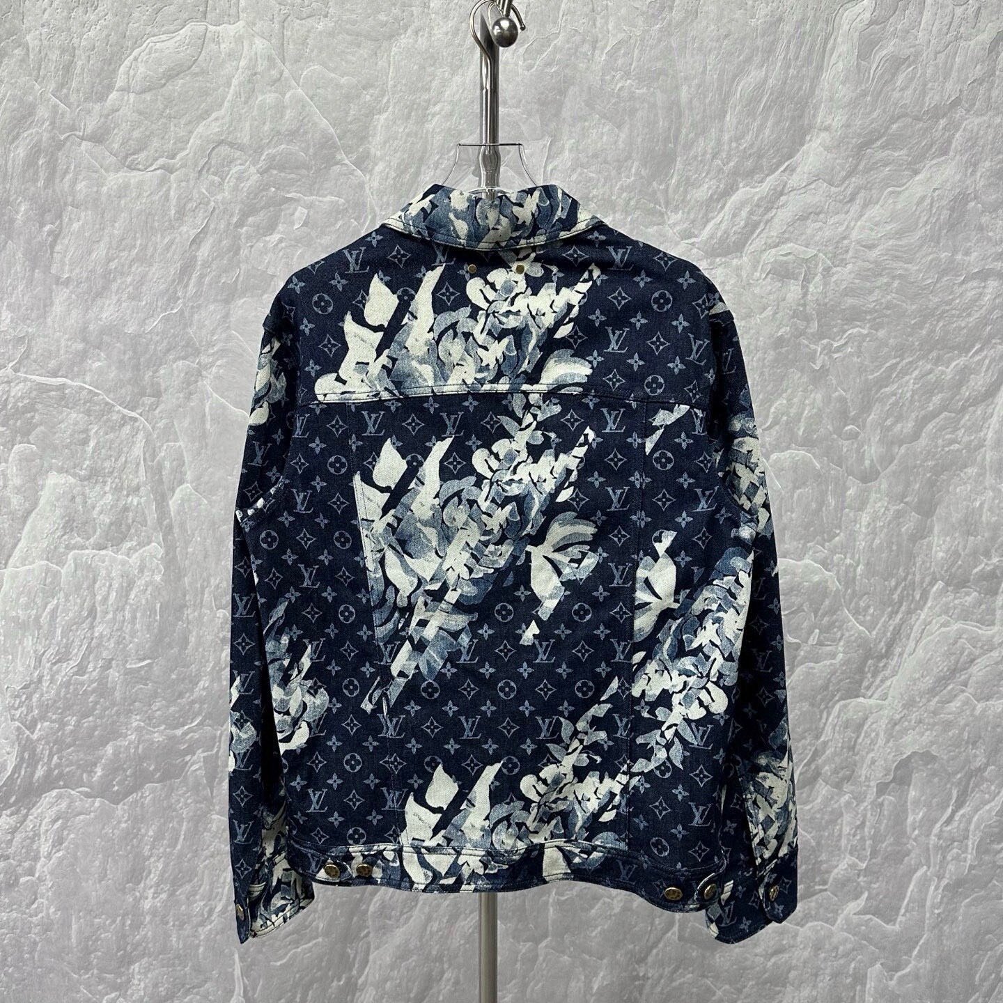 Louis Vuitton SS24 Floral Denim Jacket — back