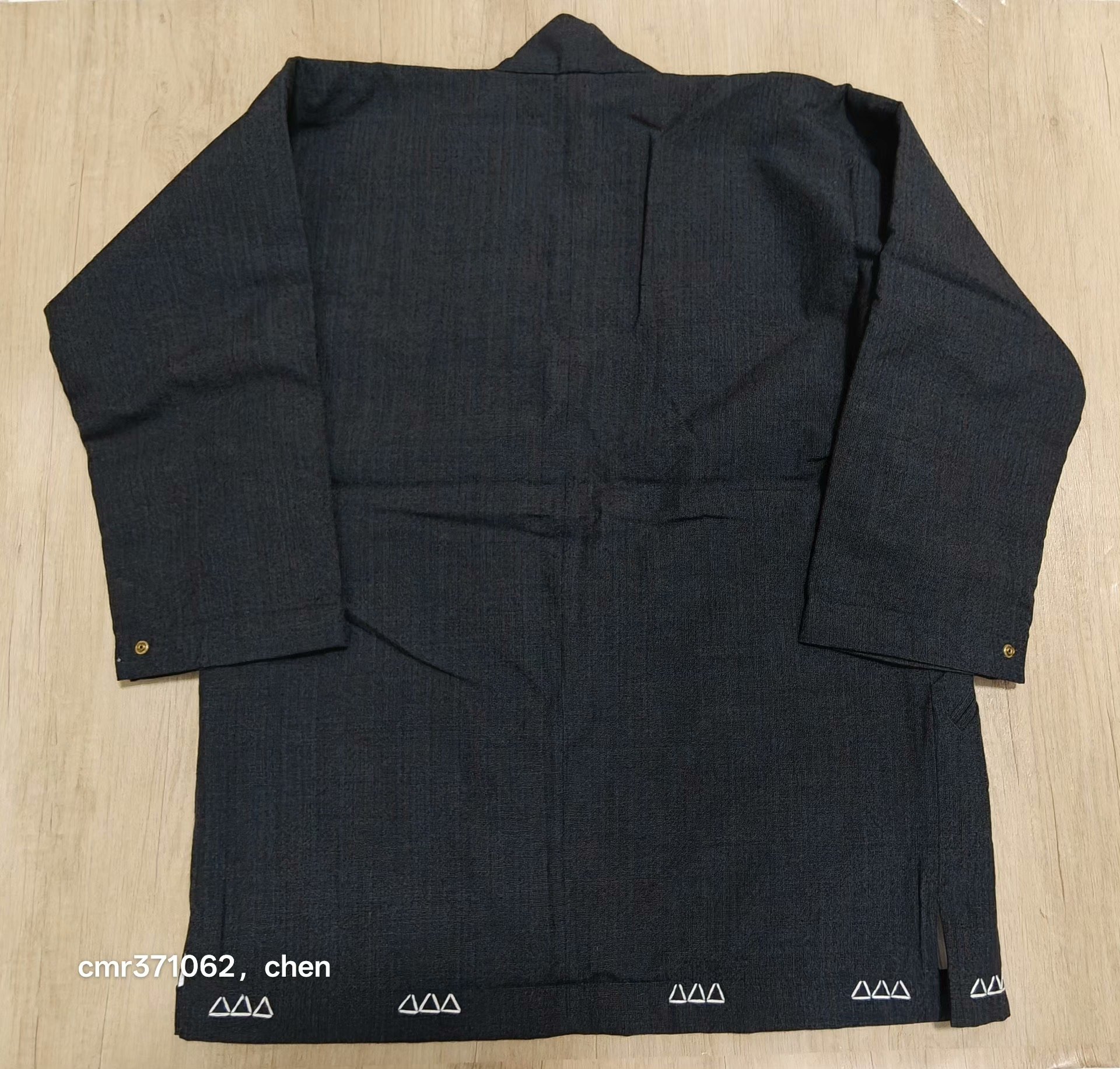visvim 16AW Dotera Wool Stripe Coat — label
