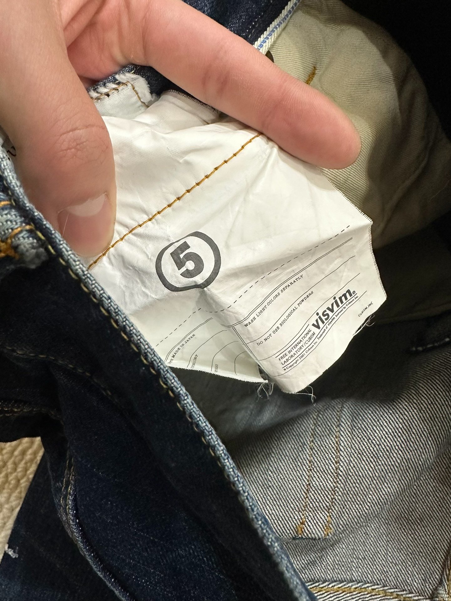 visvim ict dry 20 jeans — back