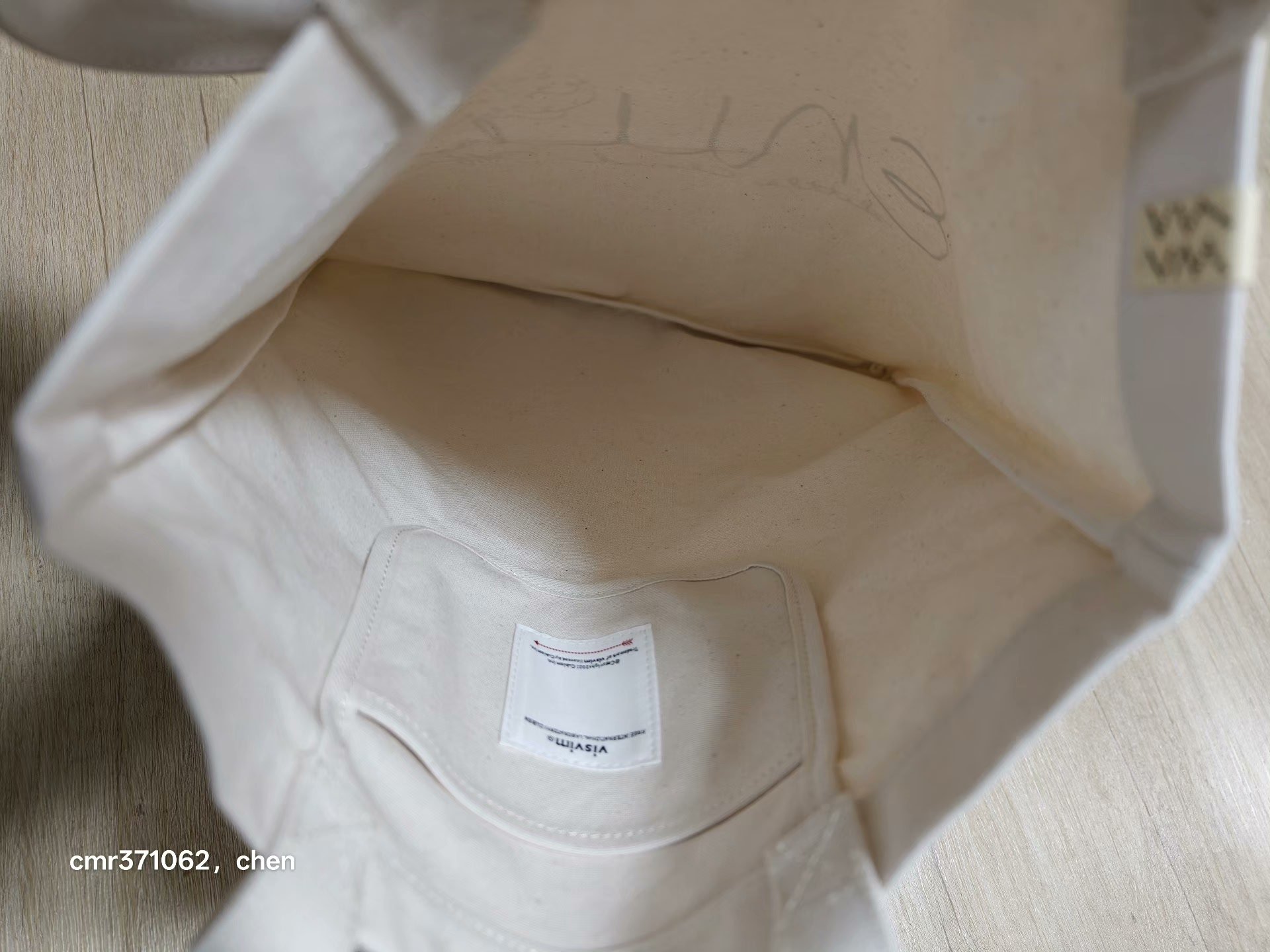 VISVIM LCC TOTE BAG ENU — label