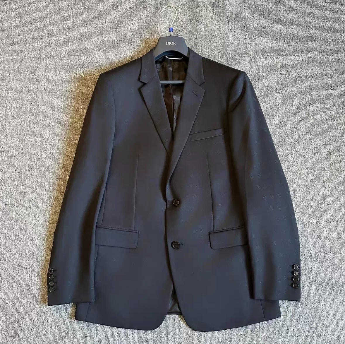 Dior Wool Blazer Subtle Logo Print