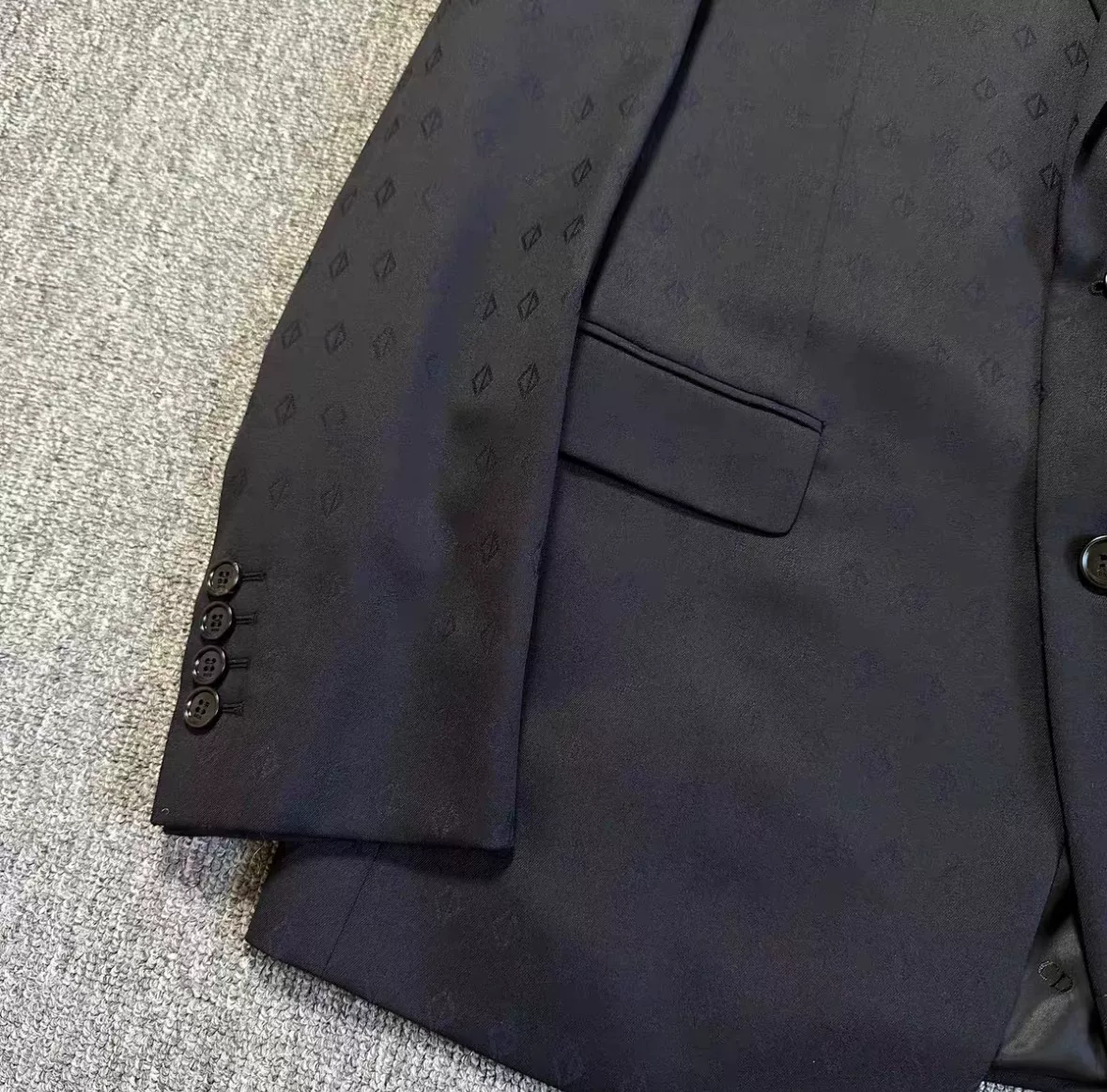 Dior Wool Blazer Subtle Logo Print — front