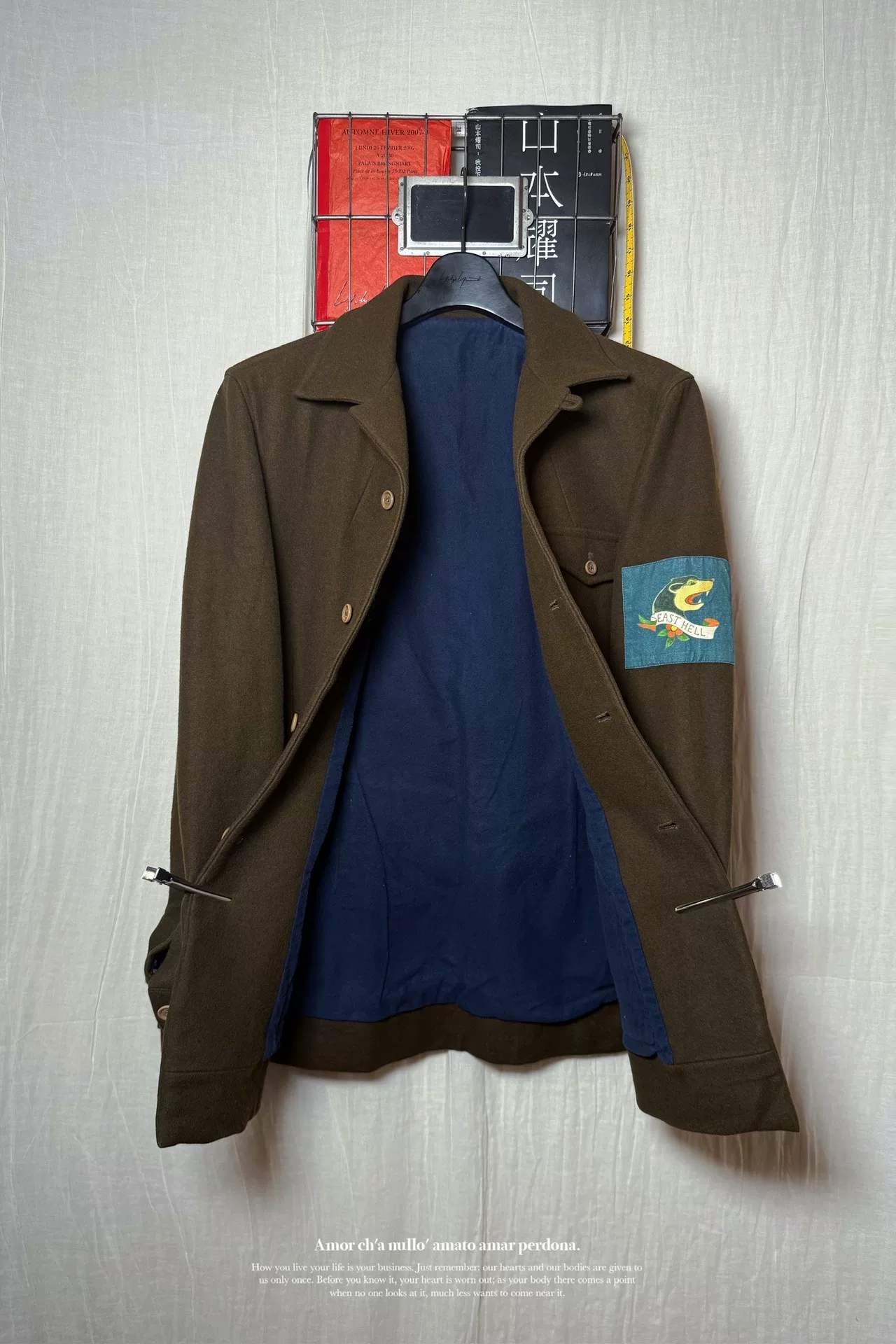 Yohji Yamamoto 03AW Military Jacket — detail