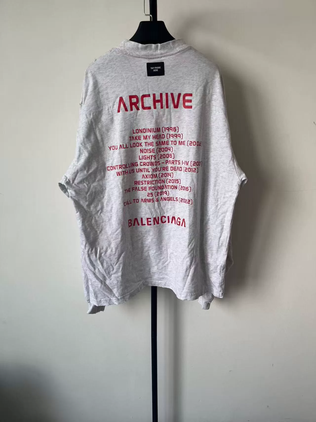 Balenciaga Archive Series Long Sleeve T-Shirt — front