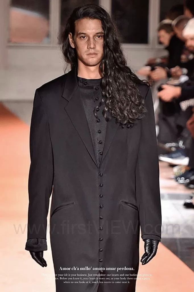 Yohji Yamamoto 18AW Monk Long Coat — back