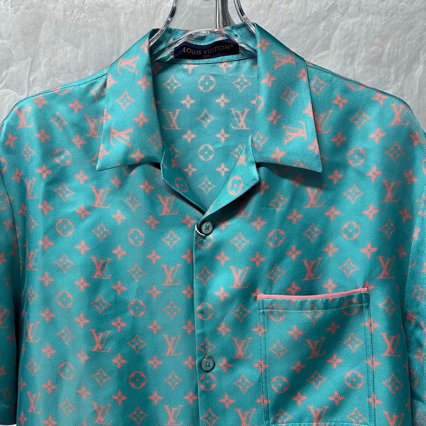 Louis Vuitton FW25 All-Over Print Silk Shirt — front