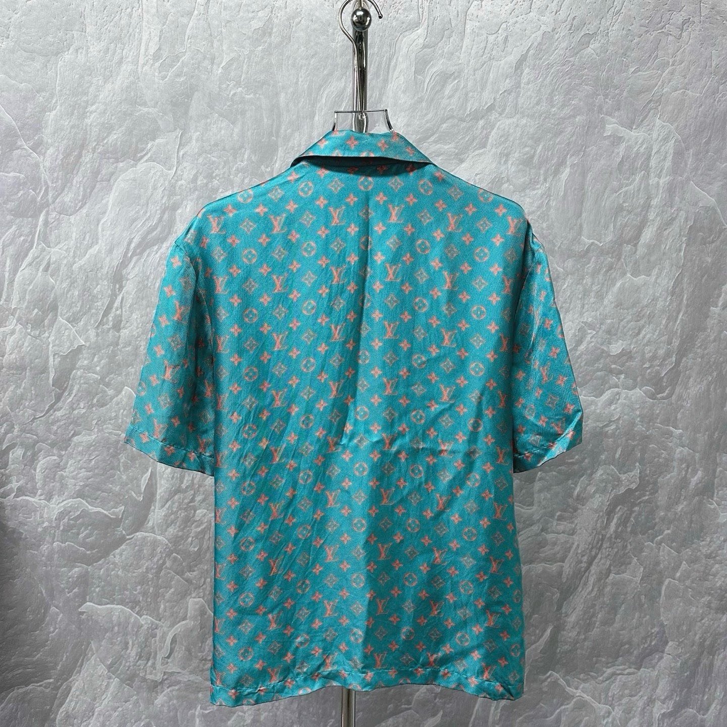 Louis Vuitton FW25 All-Over Print Silk Shirt — back