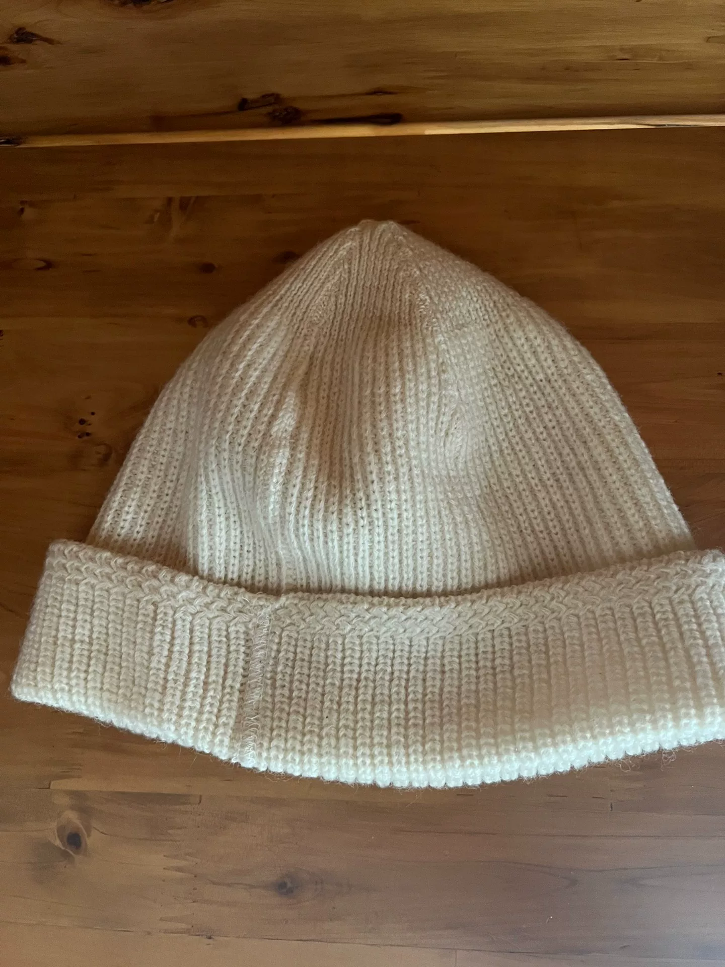 Black Sign 100% Wool Knit Cap — back