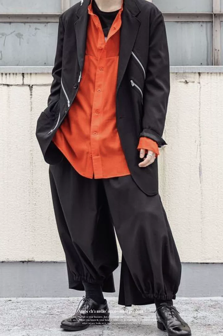 Yohji Yamamoto 22ss Asymmetric Zip Jacket — detail