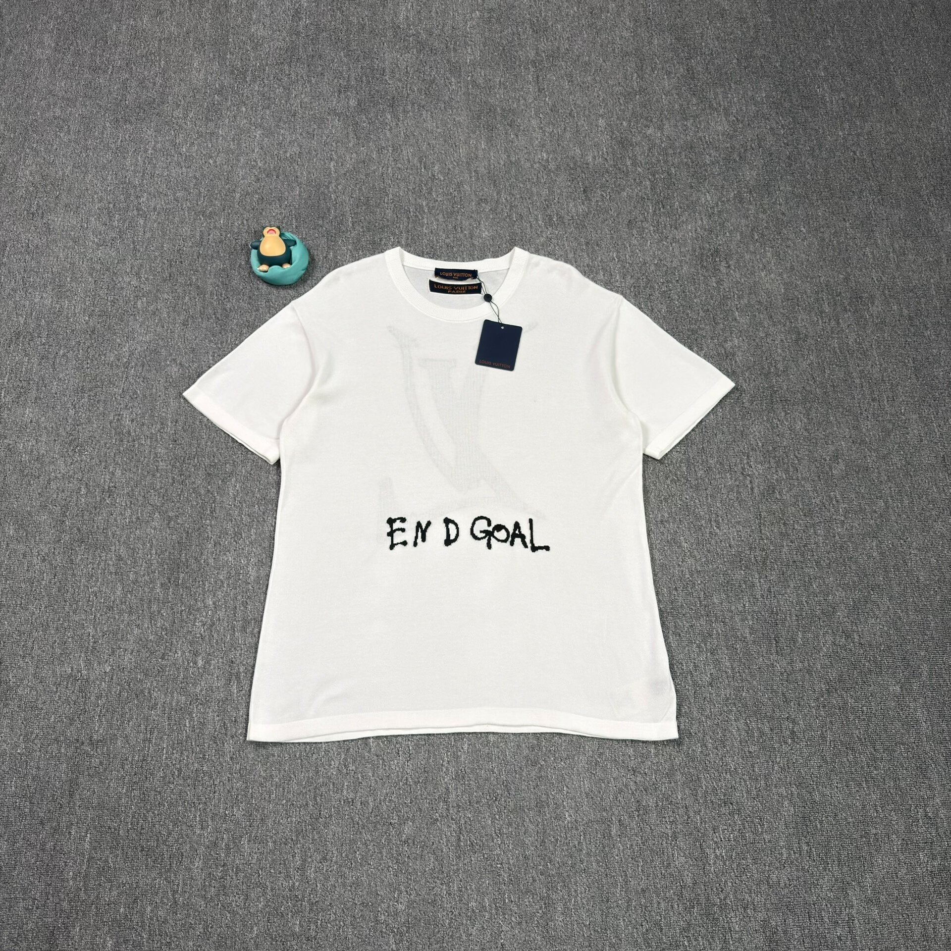 Louis Vuitton White 'END GOAL' T-Shirt