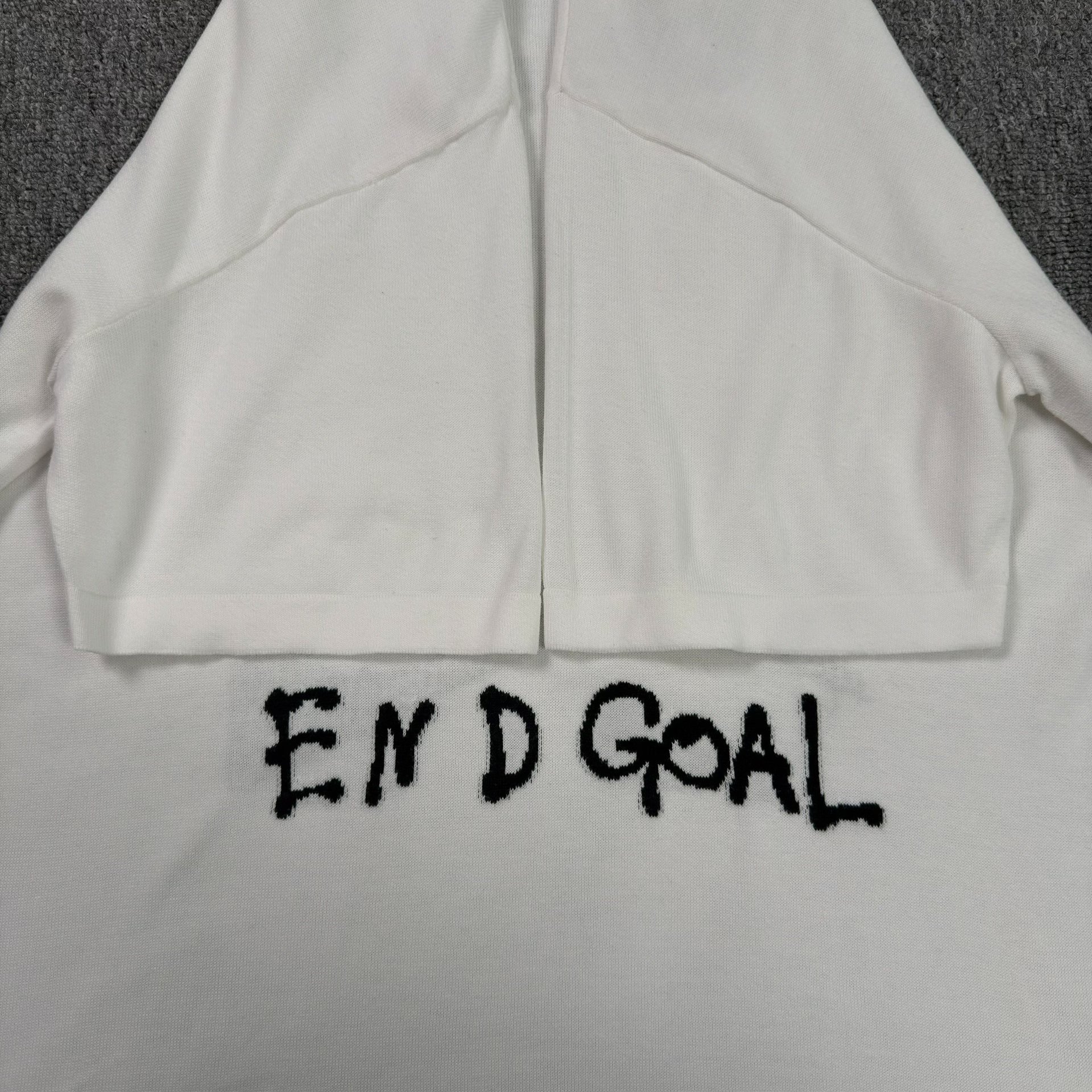 Louis Vuitton White 'END GOAL' T-Shirt — back