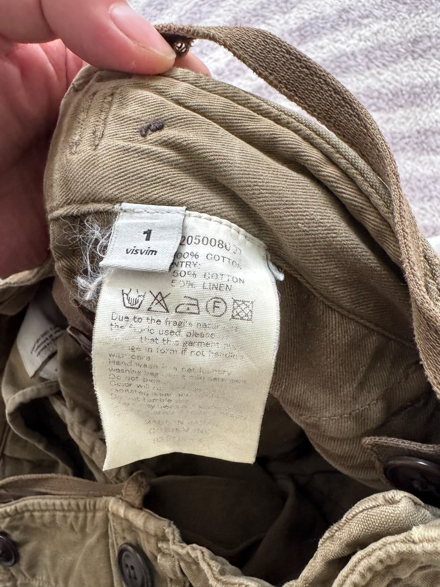 VISVIM 15AW EIGER SANCTION PANTS — label