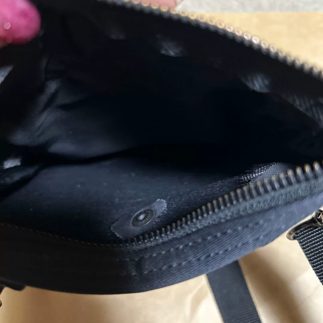 PORTER Black Single-Shoulder Canvas Bag — detail
