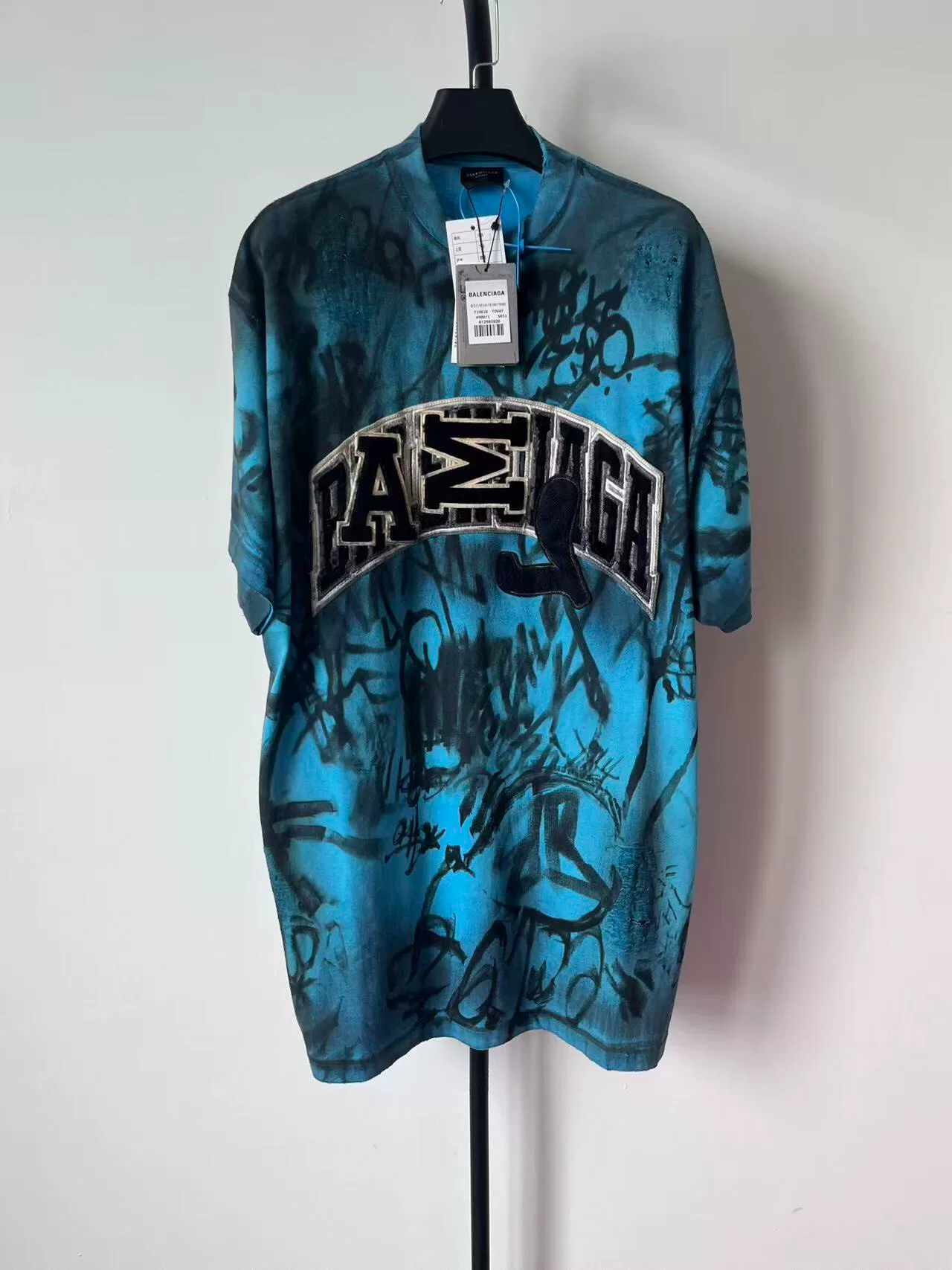 Balenciaga Graffiti Print Loose T-shirt
