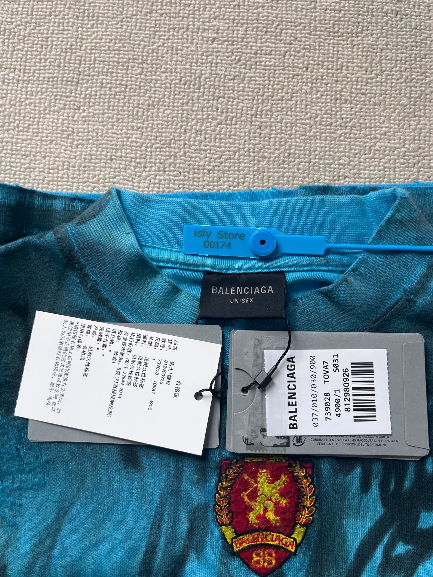 Balenciaga Graffiti Print Loose T-shirt — back