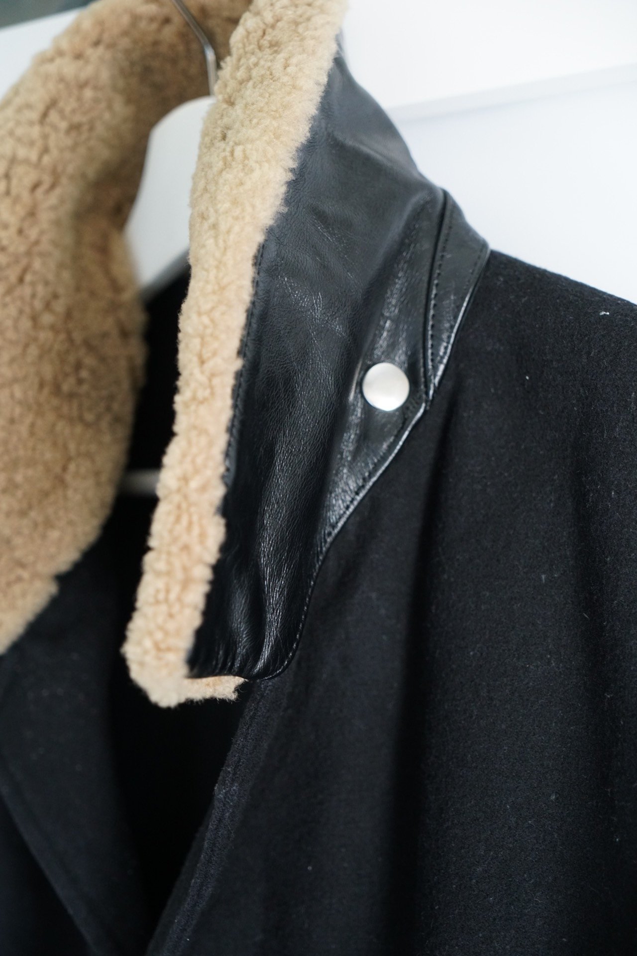 Yohji Yamamoto 05AW Leather Collar Blazer — back