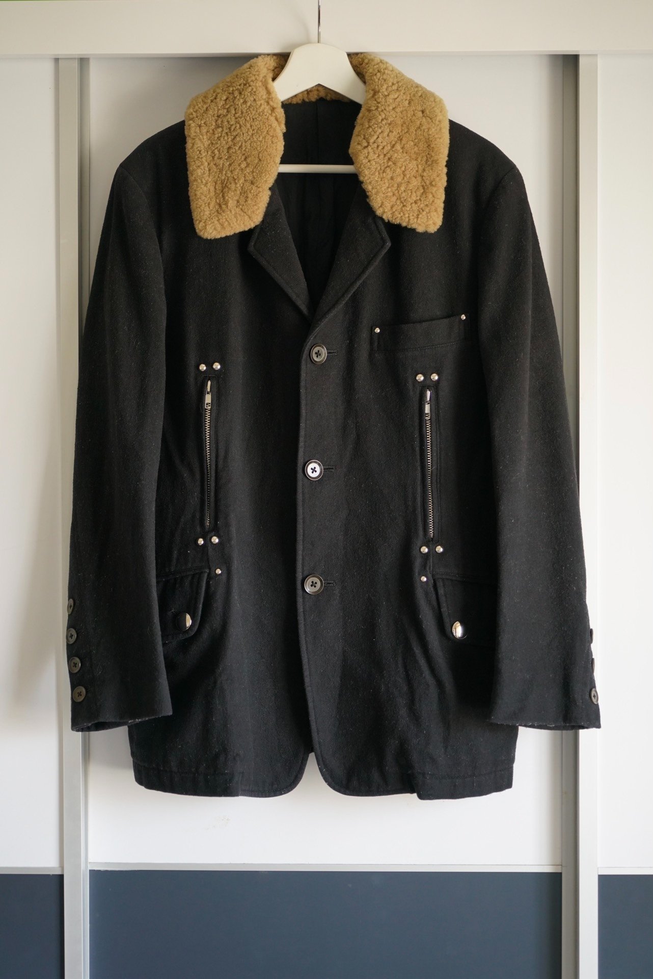 Yohji Yamamoto 05AW Leather Collar Blazer