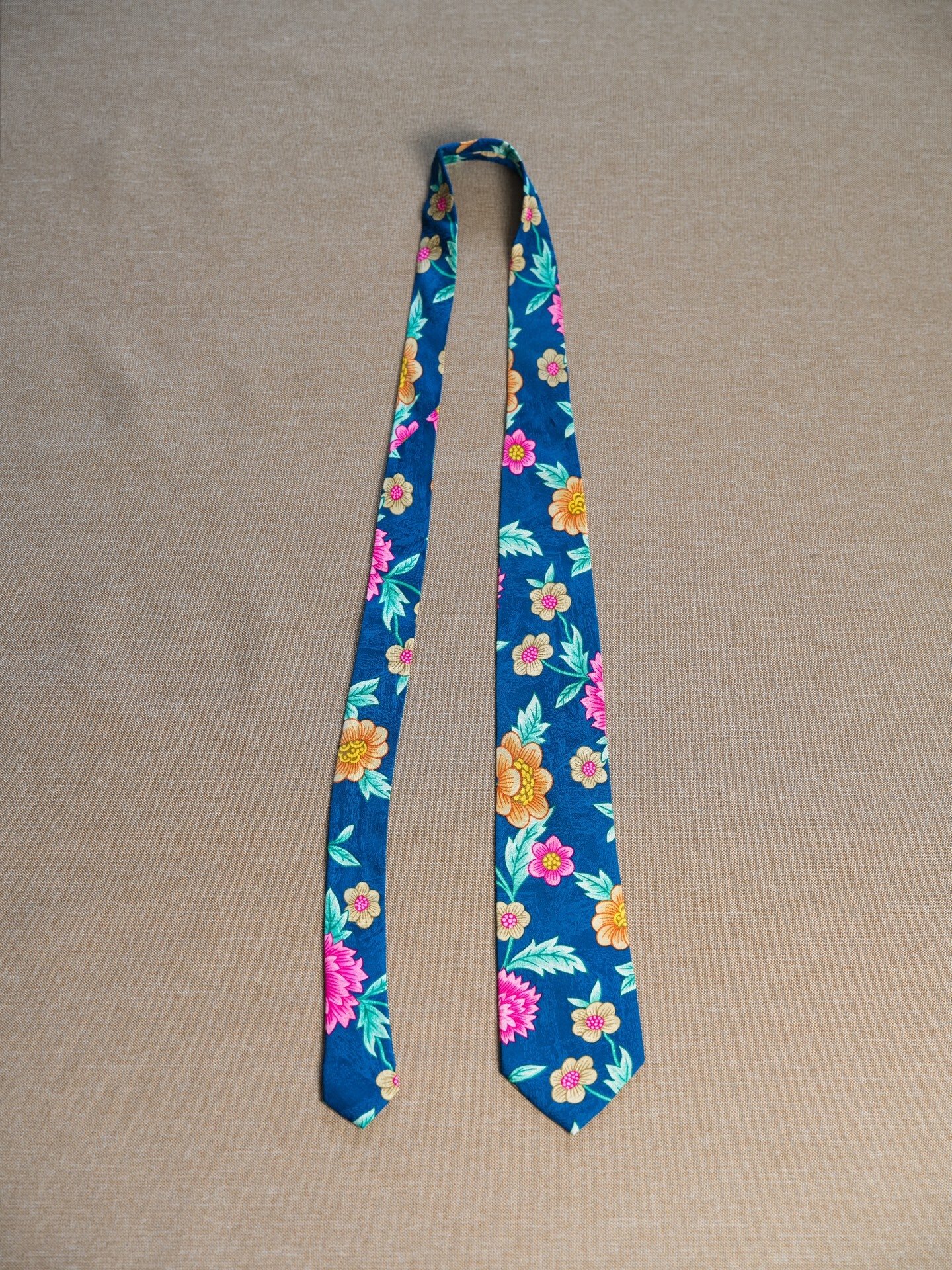 Yohji Yamamoto Silk Floral Tie
