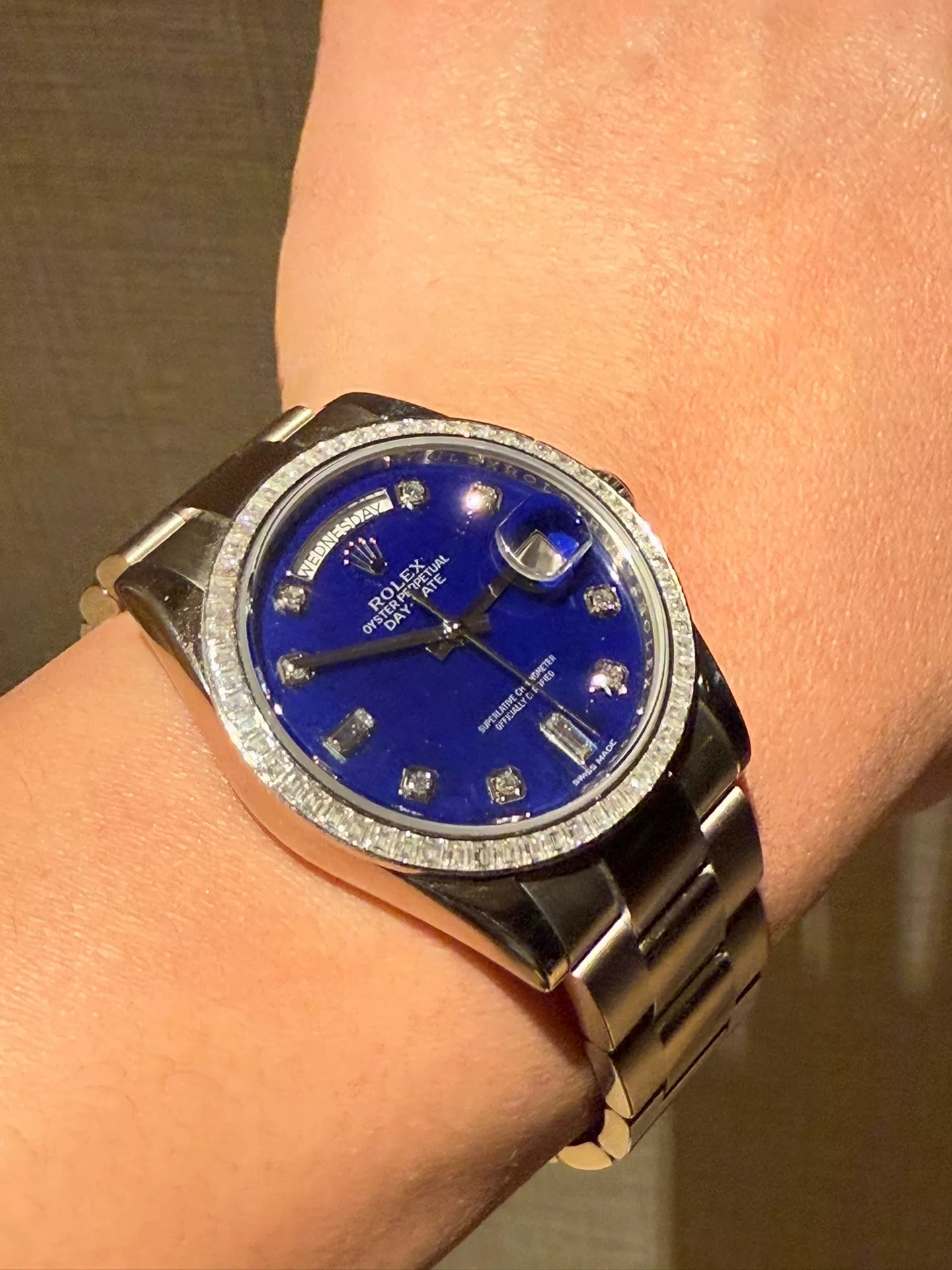 Rolex 118399 Lapis Lazuli Watch