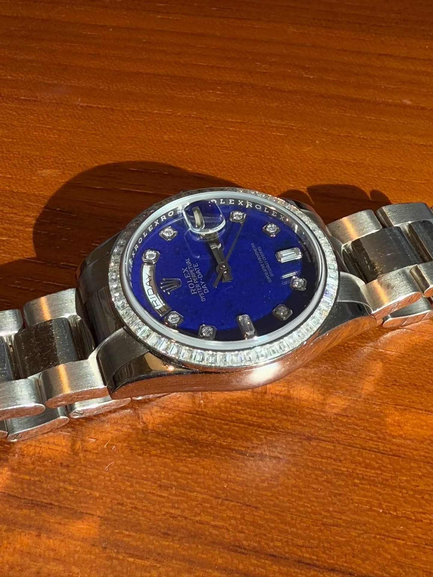 Rolex 118399 Lapis Lazuli Watch — front