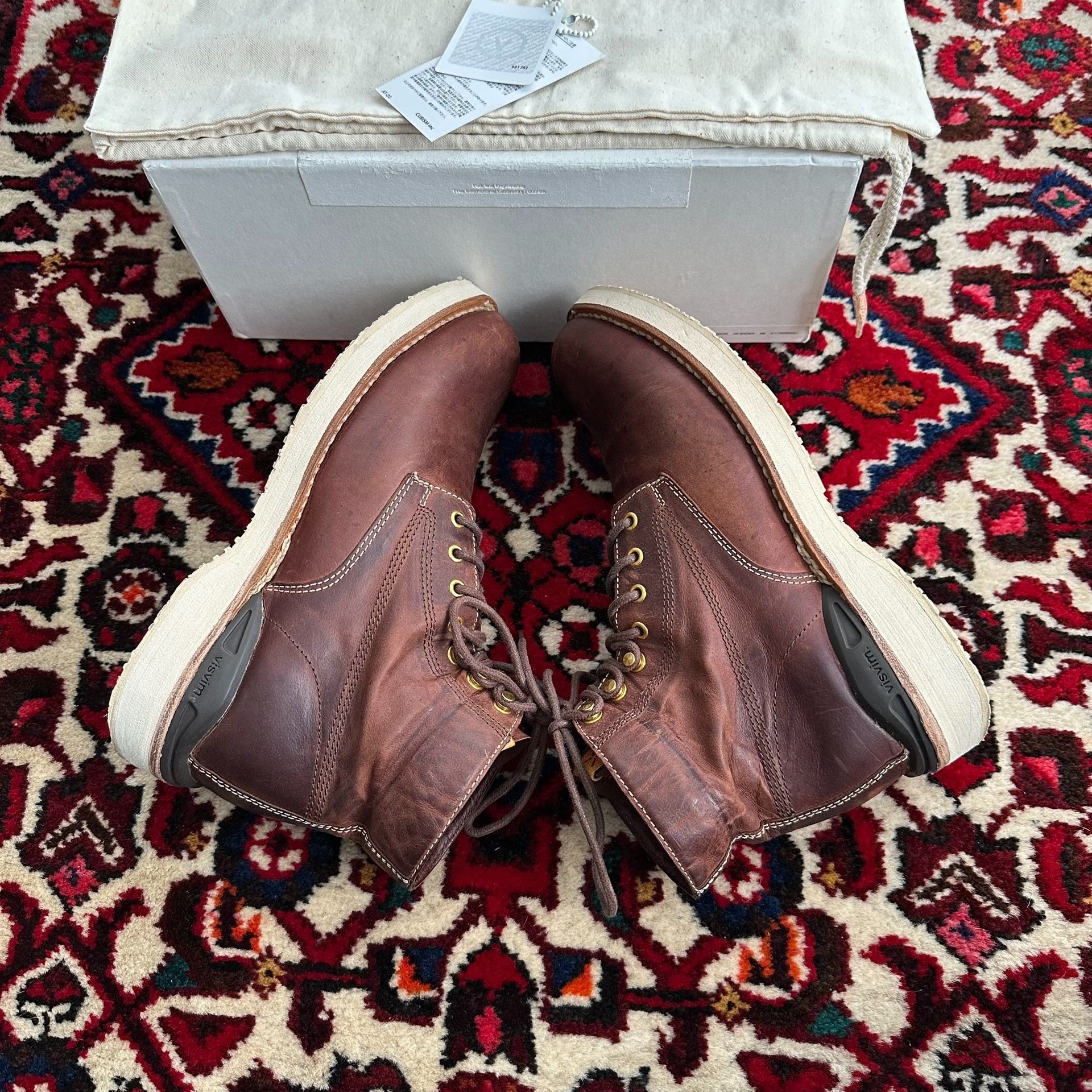 VISVIM 17AW VIRGIL BOOTS Size 8 — label