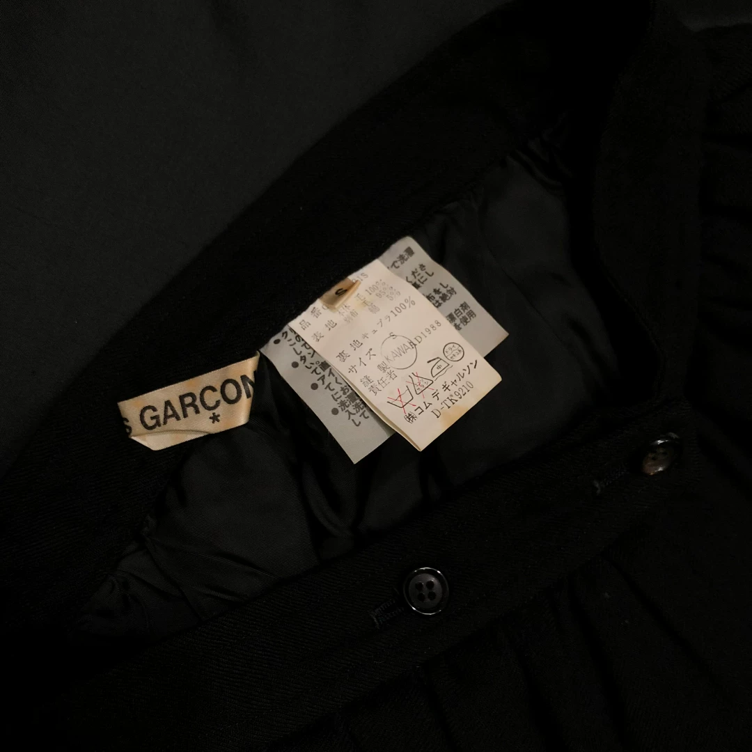 Comme des Garçons 1988 AW Wool Skirt — label