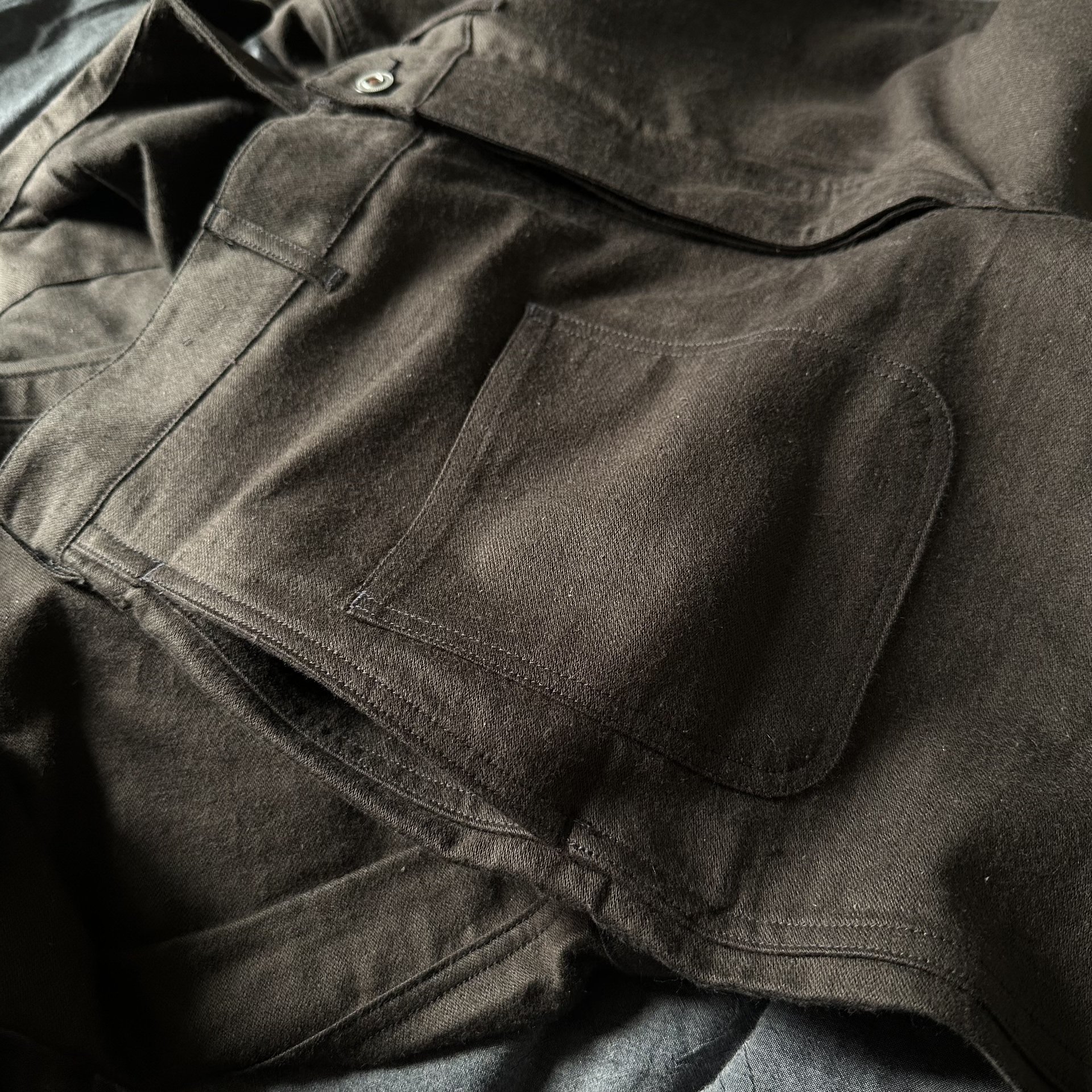 Cotton Linen Sprit Jump Suit Jacket — label