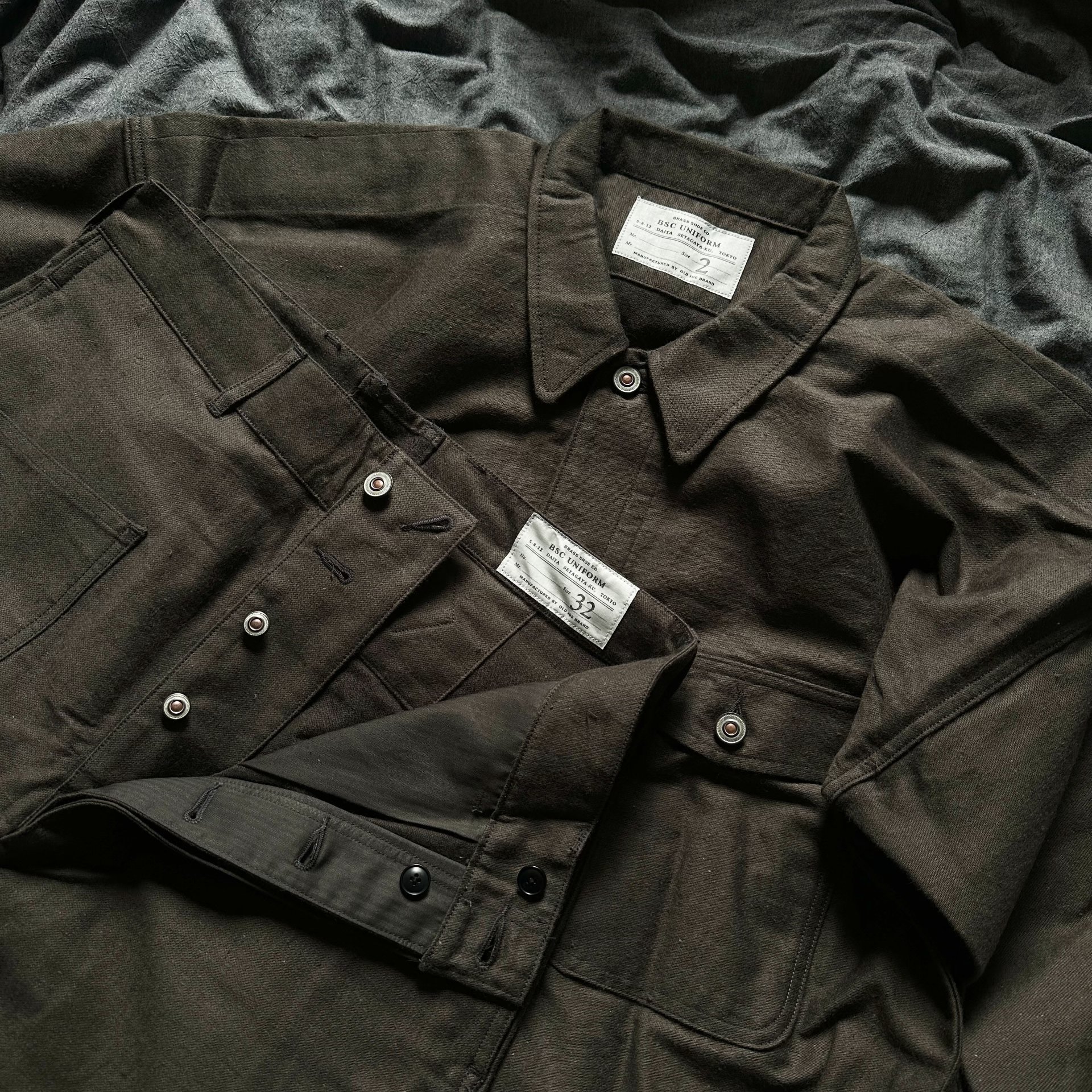 Cotton Linen Sprit Jump Suit Jacket — front