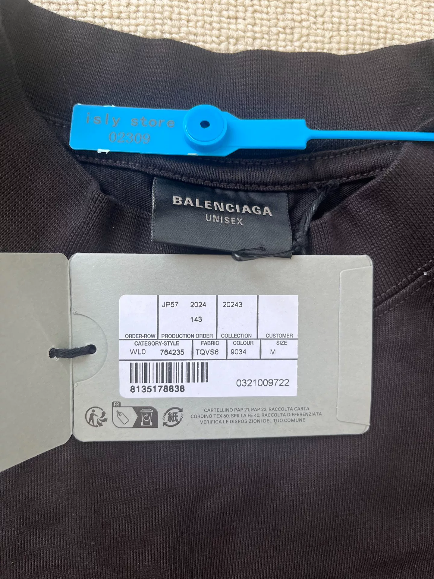 Balenciaga Beverly Hills Letter Print T-shirt — back