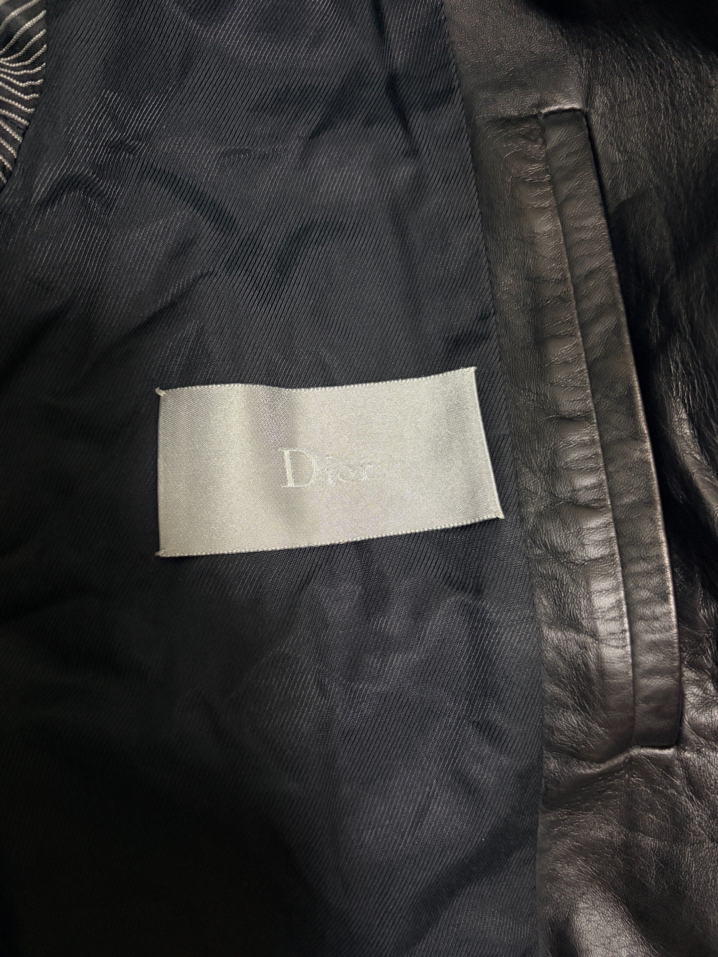 Dior Homme 11FW Black Suede Jacket — label