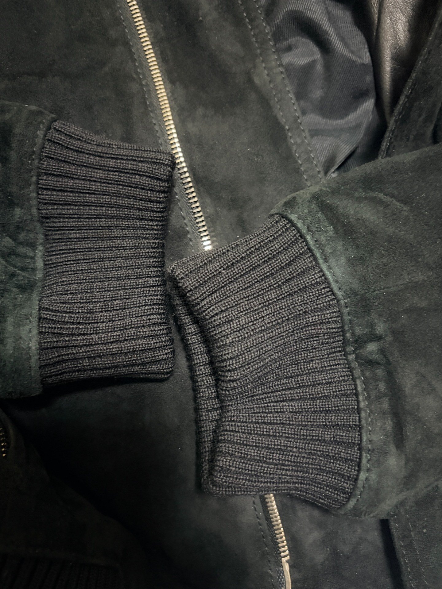 Dior Homme 11FW Black Suede Jacket — detail