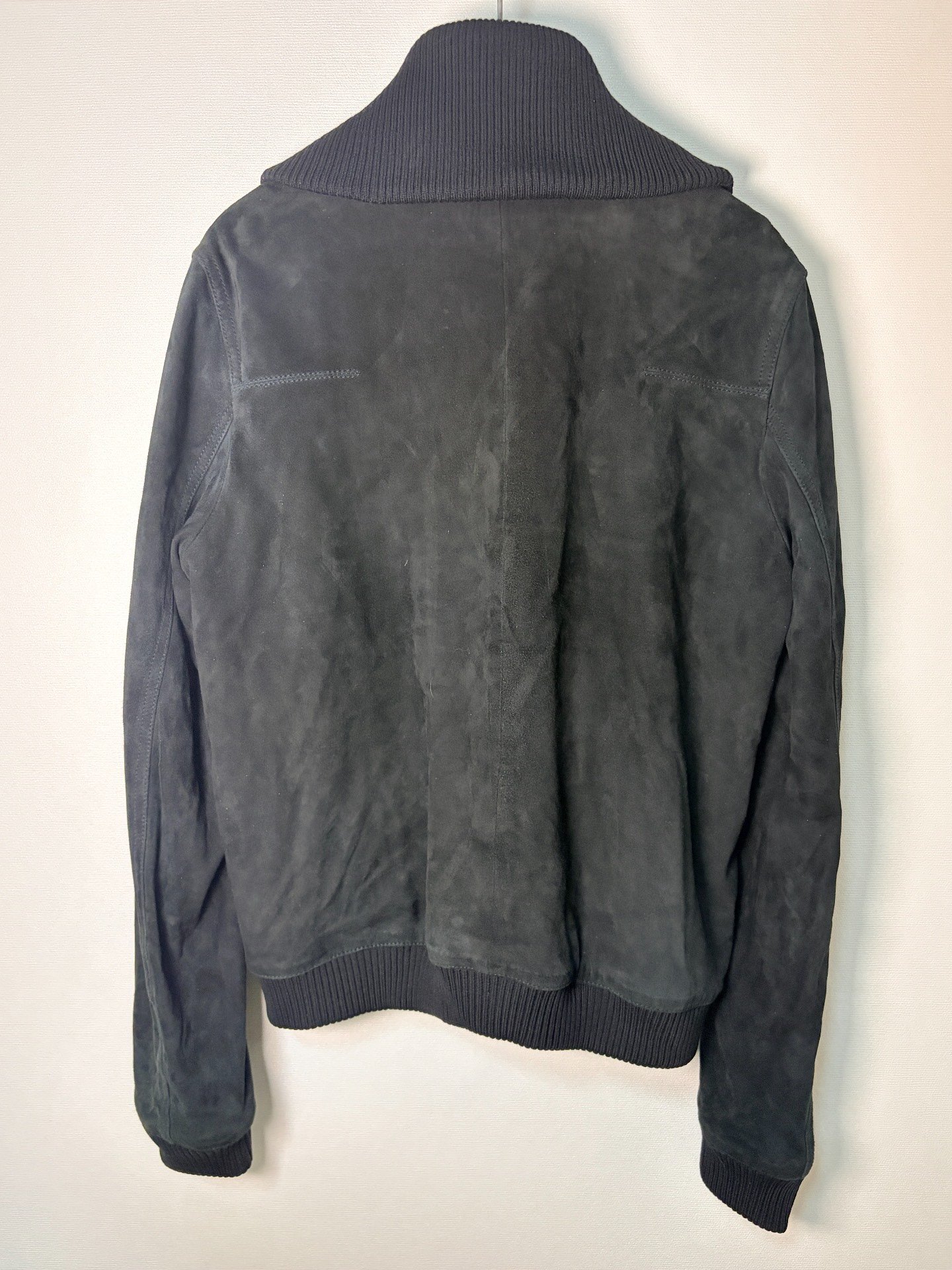 Dior Homme 11FW Black Suede Jacket — front
