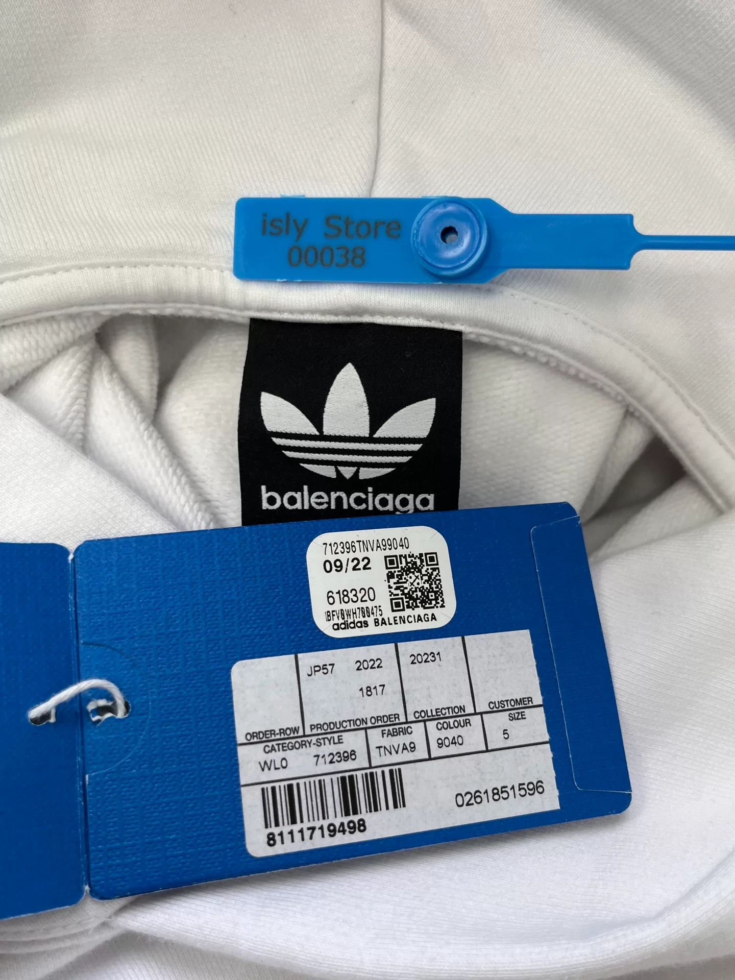 Balenciaga x adidas SS23 Logo Hoodie — back