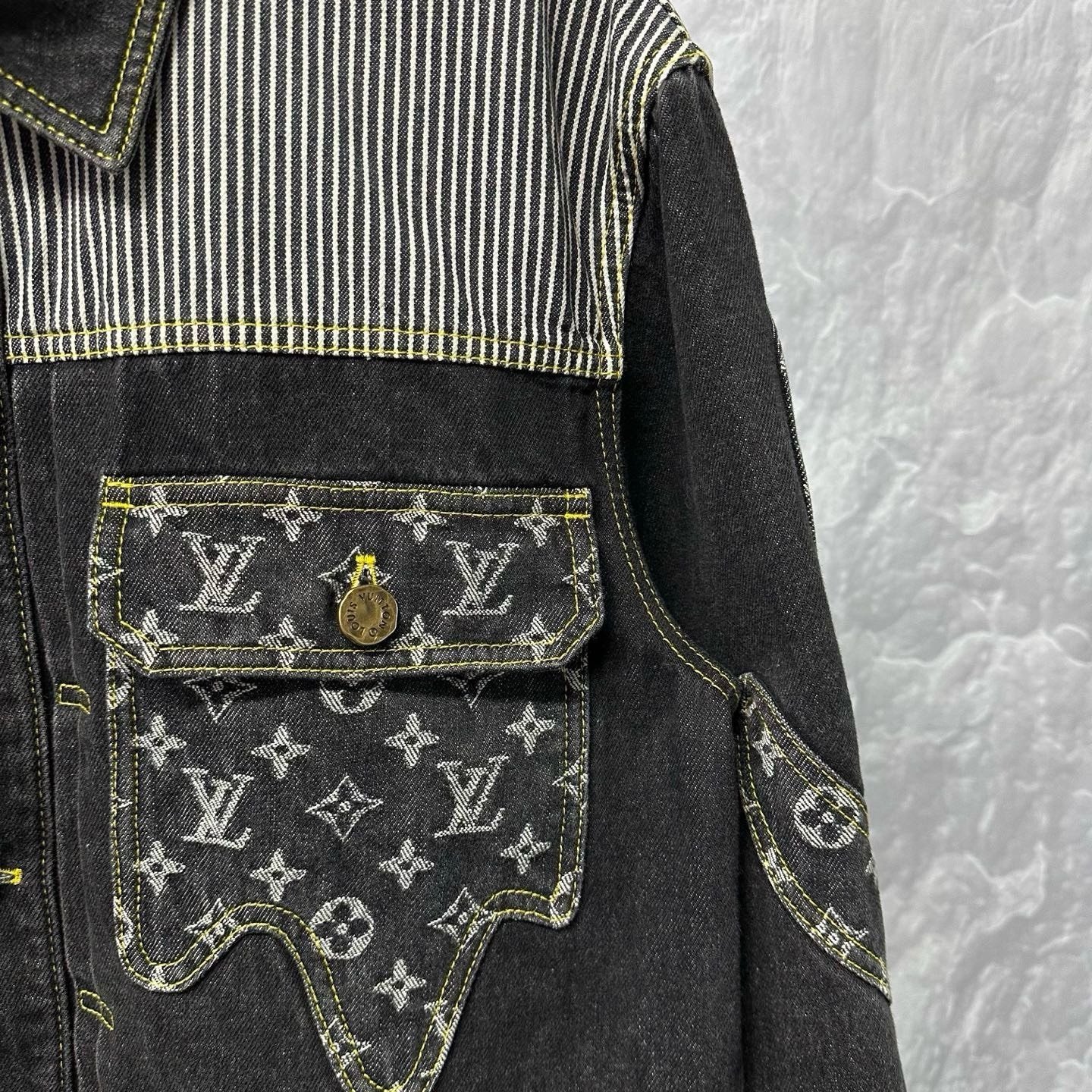 Louis Vuitton Nigo Deconstructed Denim Jacket — back