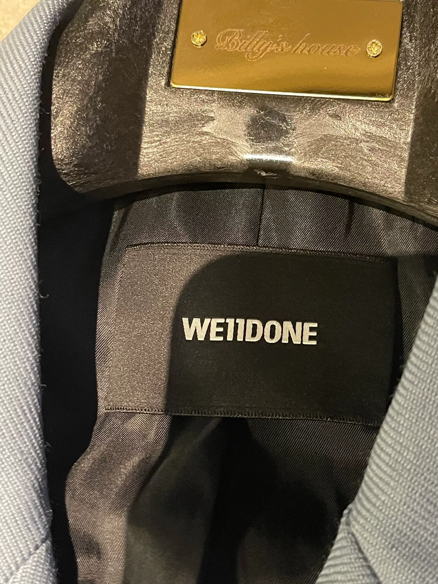 we11done Embossed Oversized Blazer — back