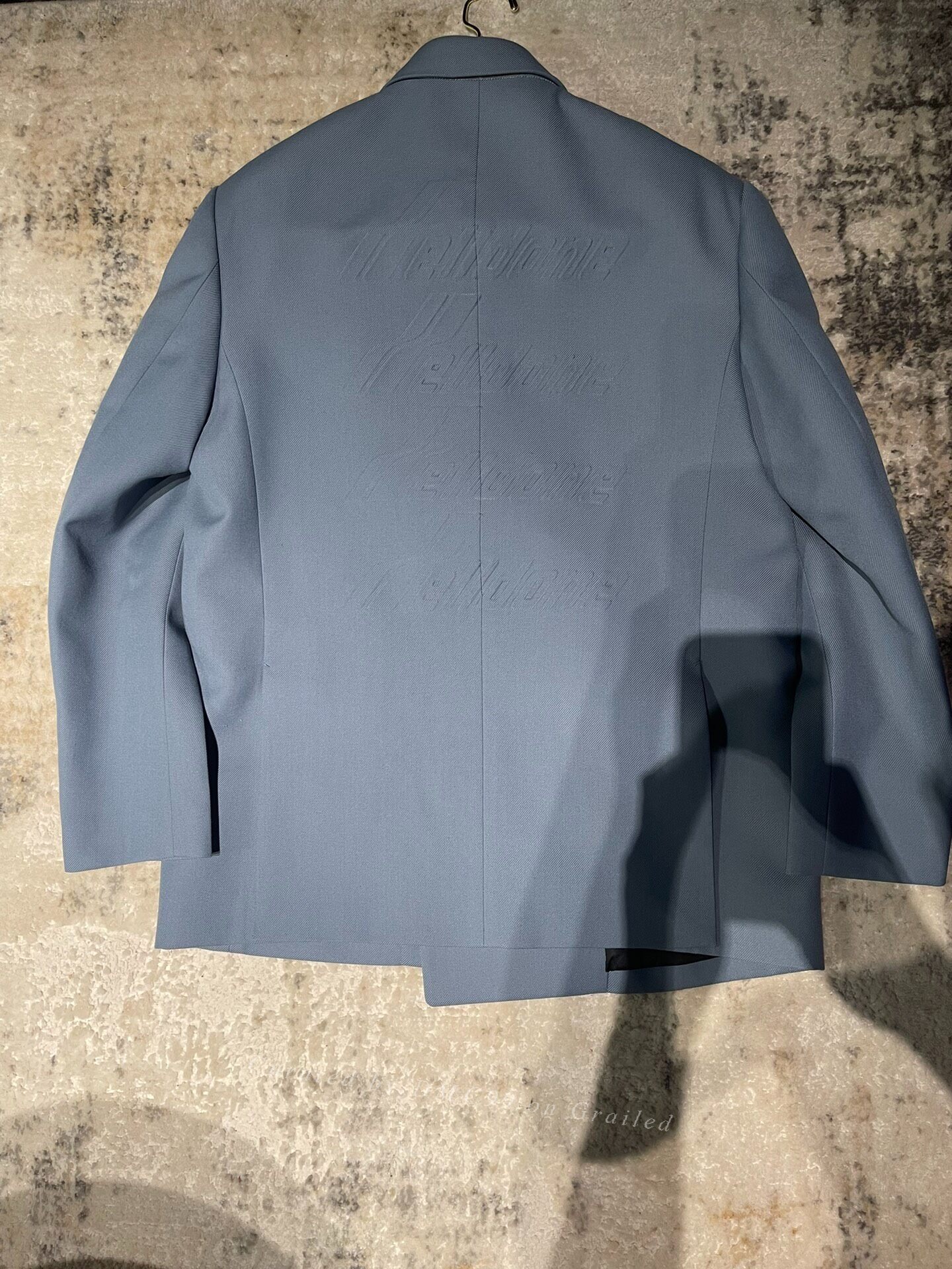 we11done Embossed Oversized Blazer — front