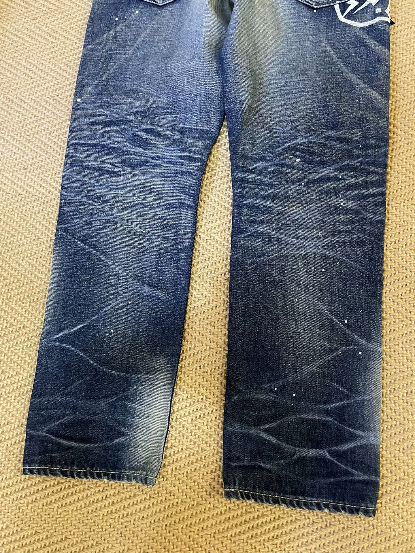 Vanquish Fragment Lightning Denim Jeans — label