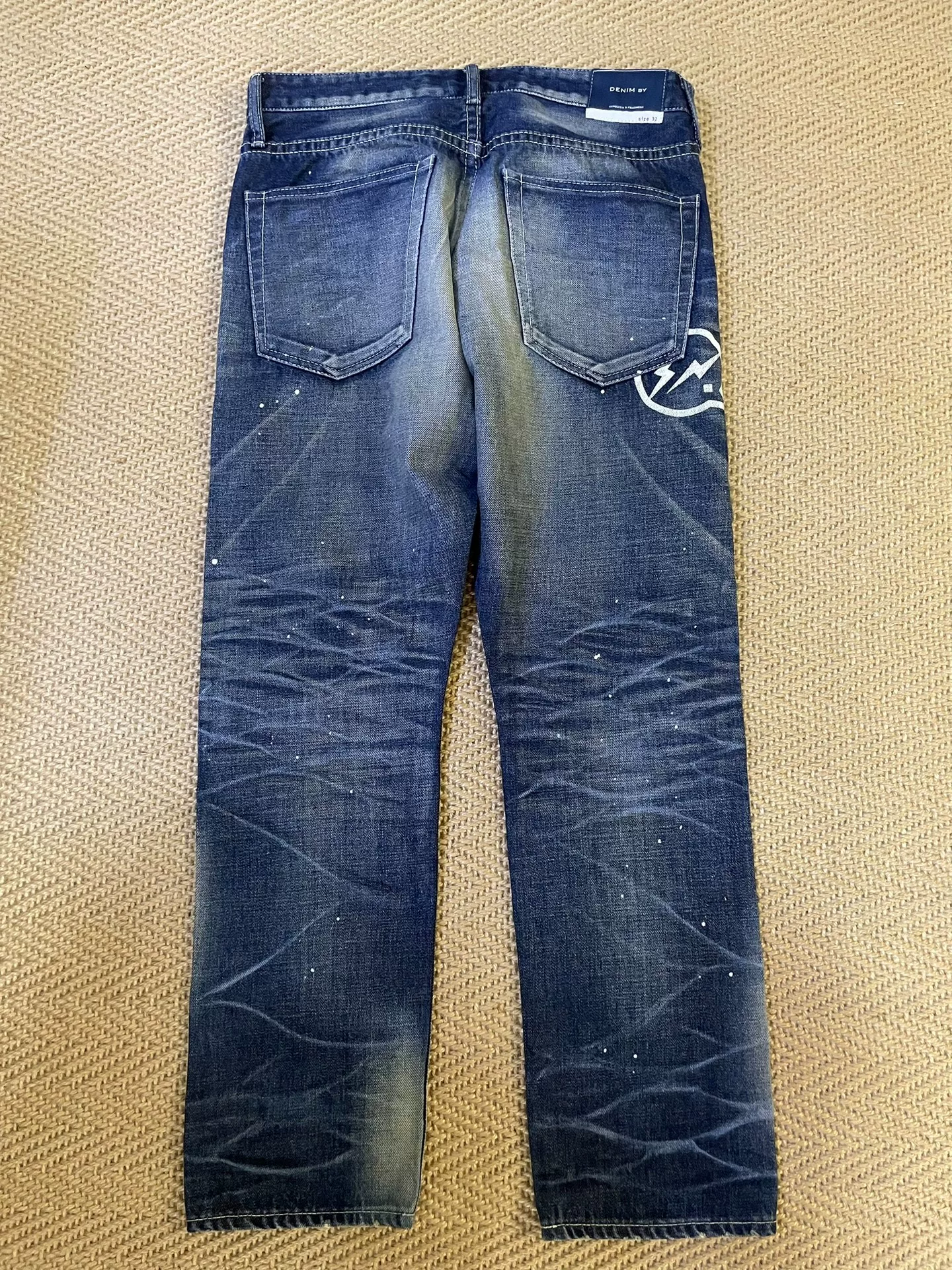 Vanquish Fragment Lightning Denim Jeans — front