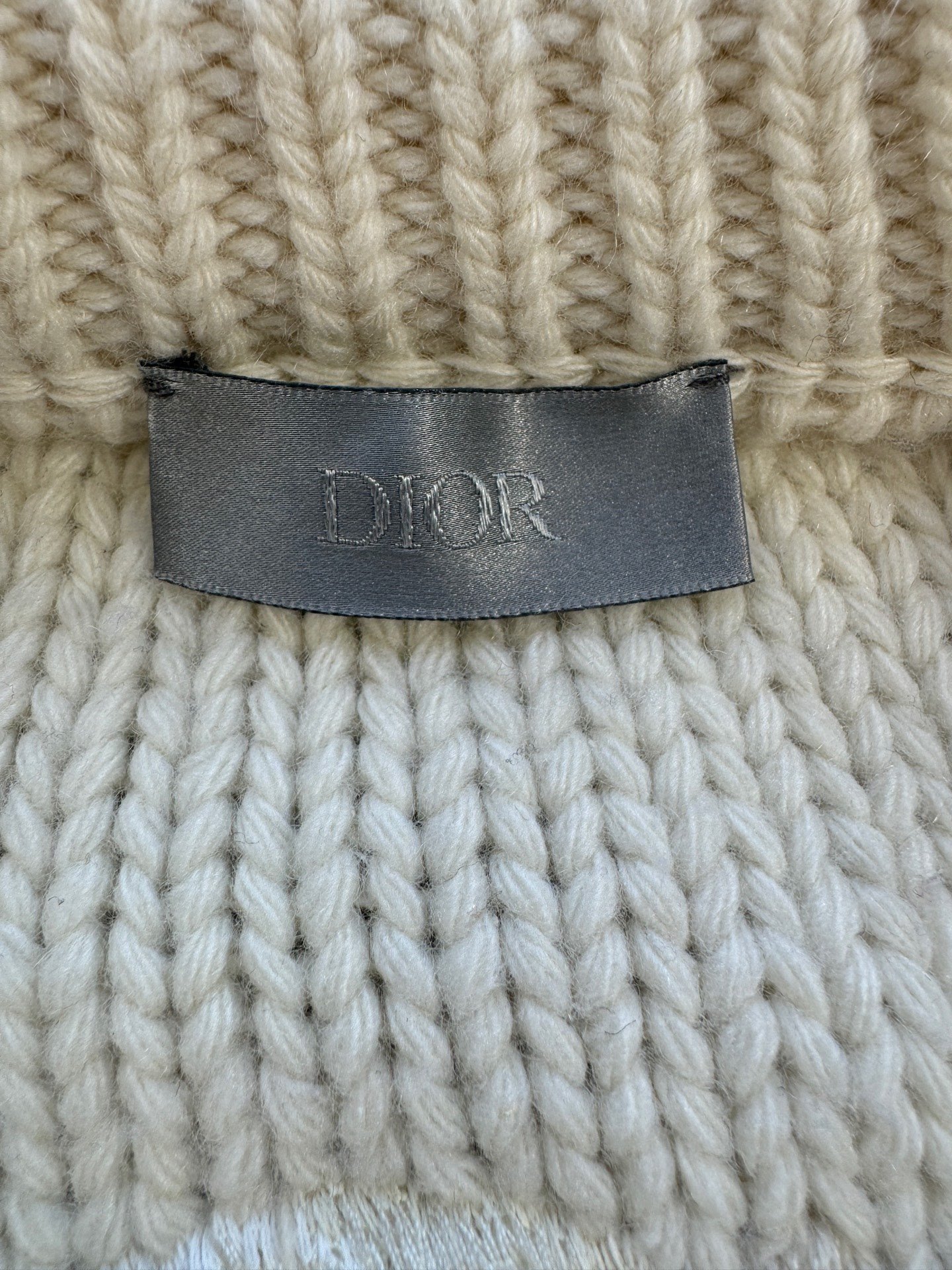 Dior Sacai Heavy Rose Embroidery Sweater — detail